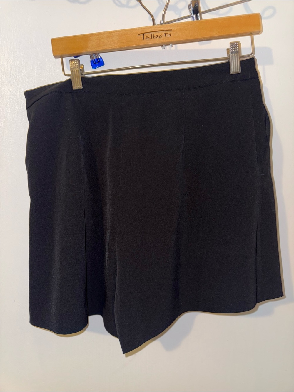 H&M Black Tailored Shorts with Gold Button Detail